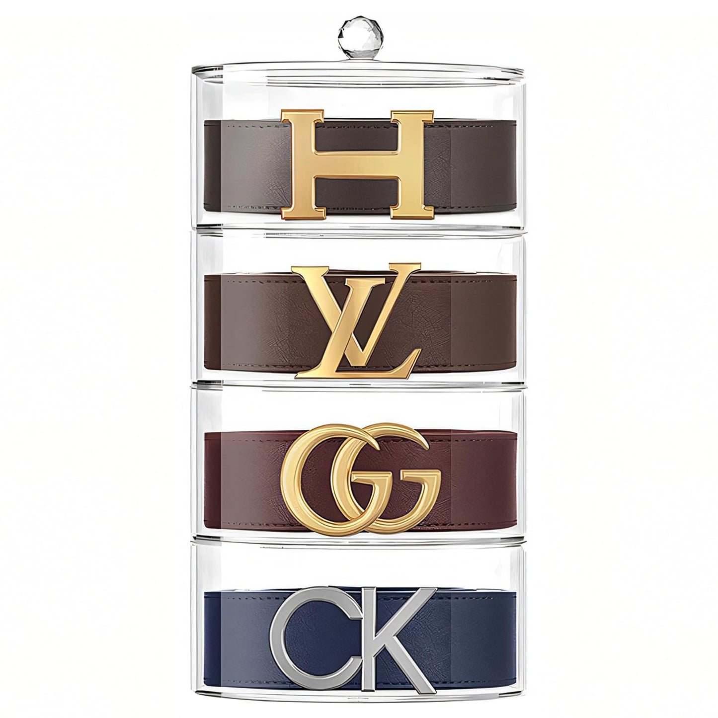 Premium Belt Display Organizer | 5 Compartments