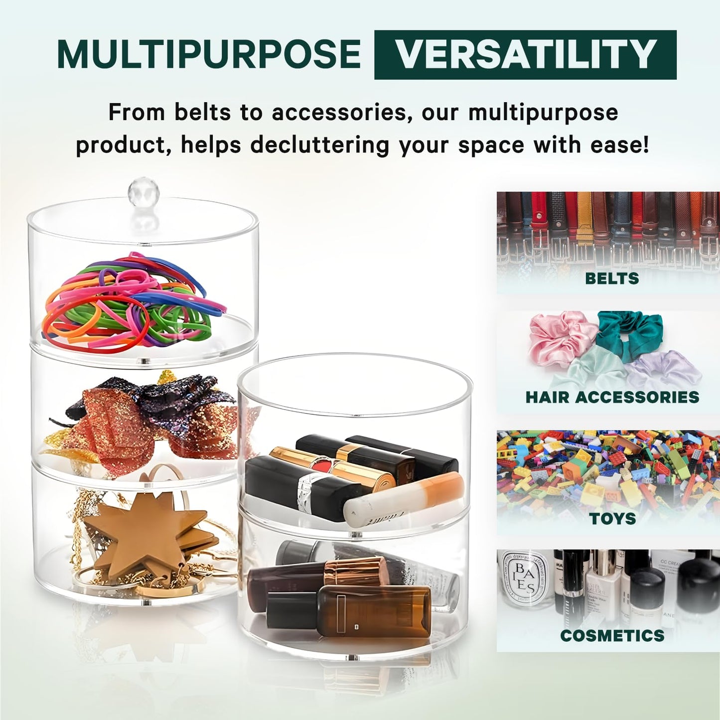 Premium Belt Display Organizer | 5 Compartments