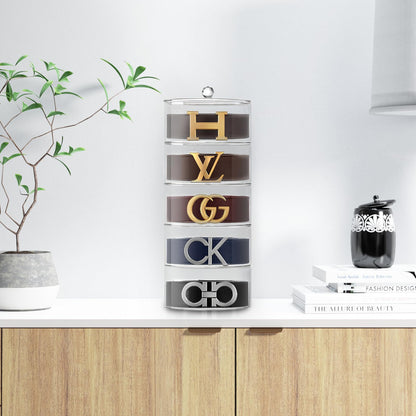 Premium Belt Display Organizer | 5 Compartments