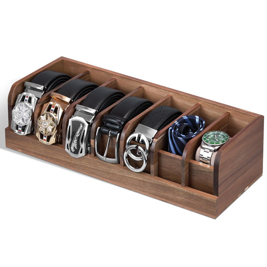 Space-Saving Belt & Tie Organizer | 12 Hooks