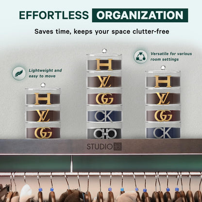 Premium Belt Display Organizer | 5 Compartments